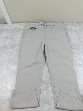 Cremieux Pants Grey Soho Chino Linen Blend Lightweight